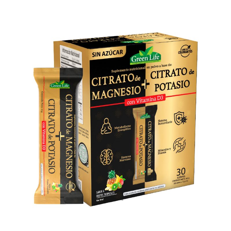 Citrato de Magnesio+Citrato de Potasio en sobres